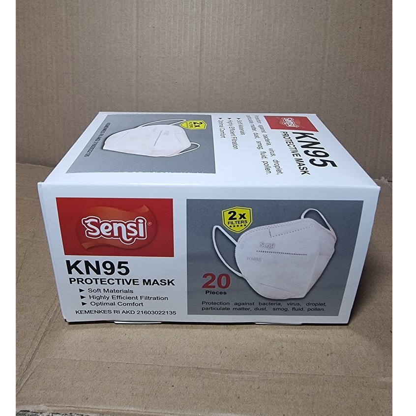 SENSI KN95 PROTECTIVE MASK 6ply isi 20/Masker Medis Sensi KN95 6 ply