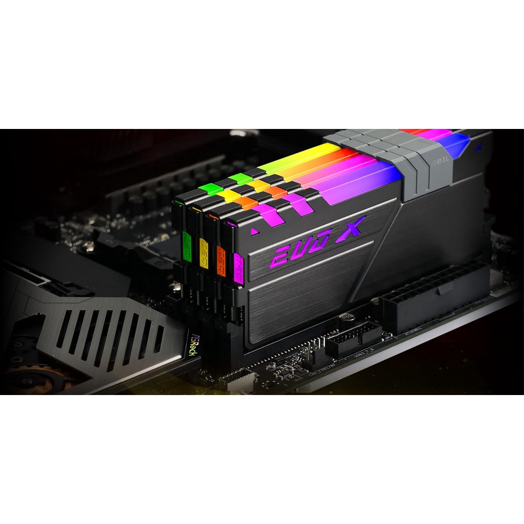 RAM GEIL DDR4 EVO X II RGB LED PC25600 Dual Channel 16GB (2x8GB) PAIR