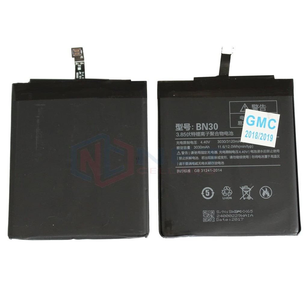 BATERAI / BATTERY / BATRE XIAOMI REDMI 4A / BN30 ORI
