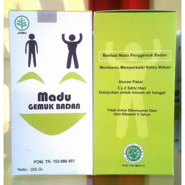 Paket 2 Botol Madu Gemuk Badan Dewasa Almabruroh bin Dawood - 350gr