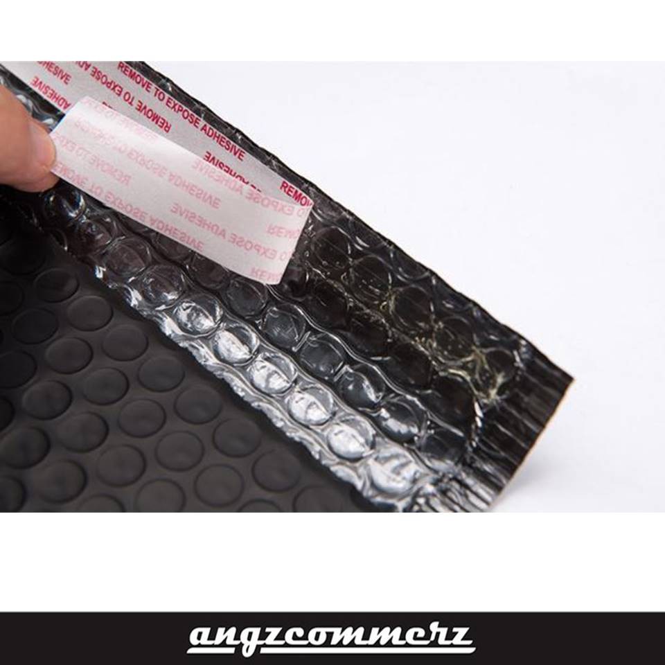 

Amplop Bubble Wrap Hitam 13x15+4 Cm Padded Envelope Black Packing Security Bag