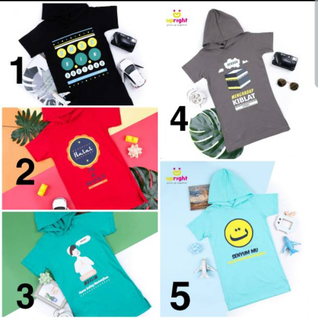 Koko hoodie upright / koko kaos anak / koko hoodie anak