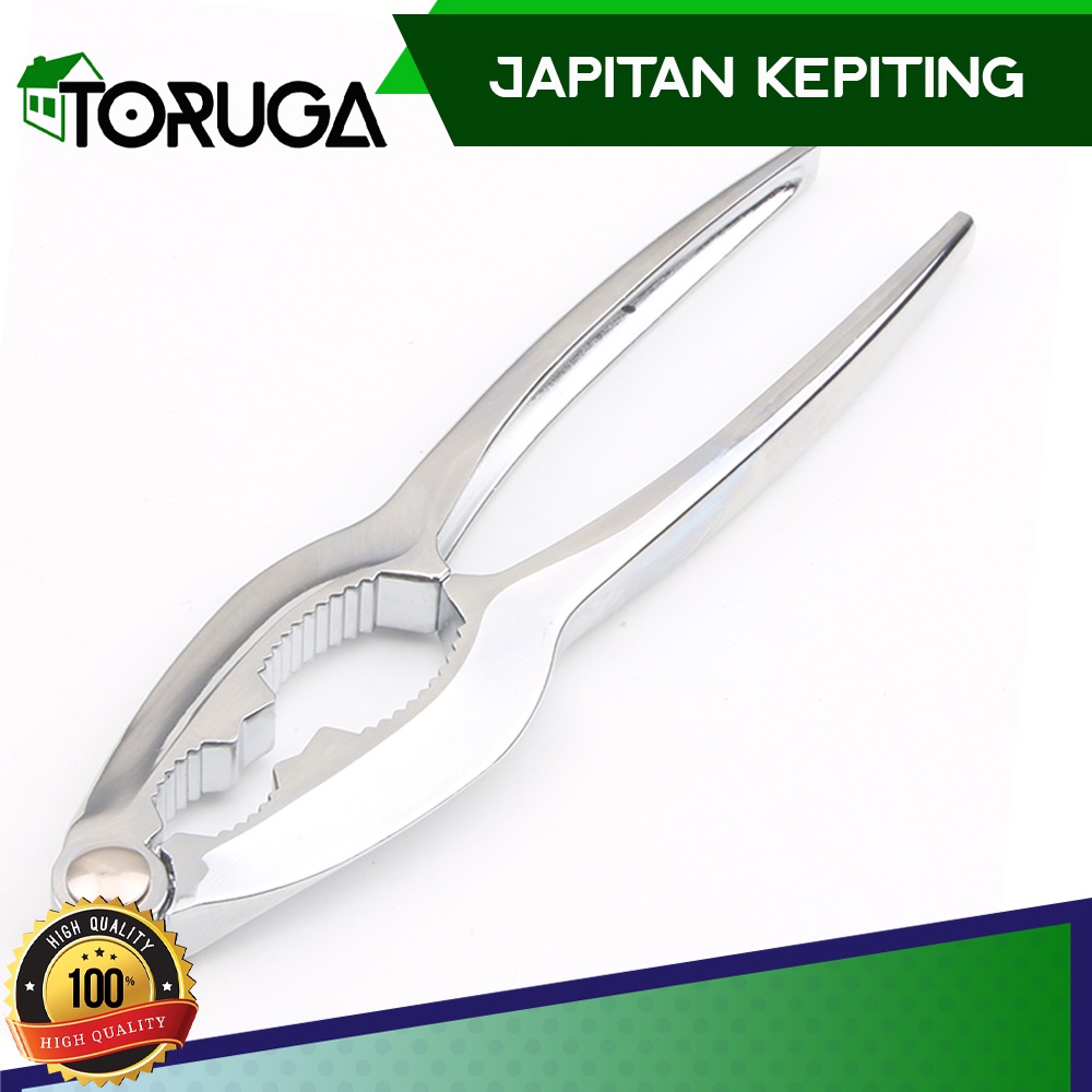 Jepitan Pemecah Cangkang Kepiting Stainless Capitan Kepiting Walnut Clip Penjepit Pencapit Crab