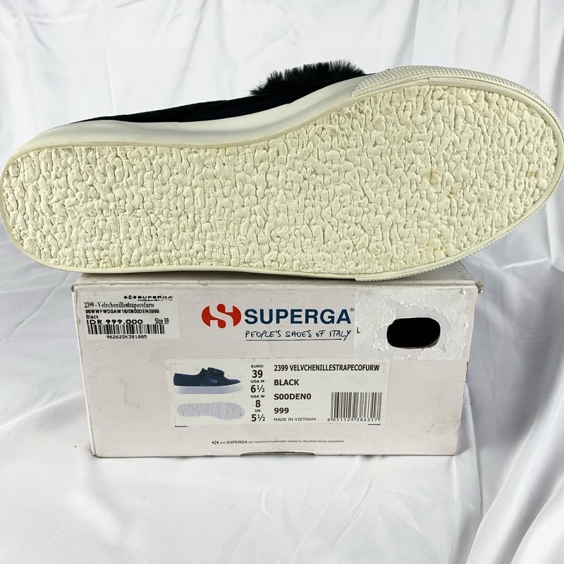 superga 2399 velvchenillestrapecofurw original