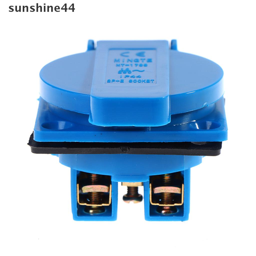 Sunshine socket Plug EU Bahan Tembaga Anti Air Untuk Industri