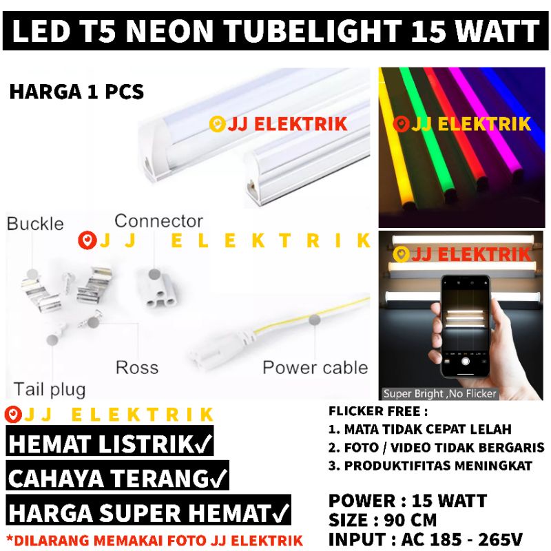 Lampu LED Neon Tube Panjang TL T5 15W