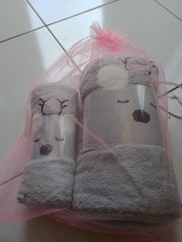 Handuk Micro Set Boneka 35*75 + 70*140 Cm