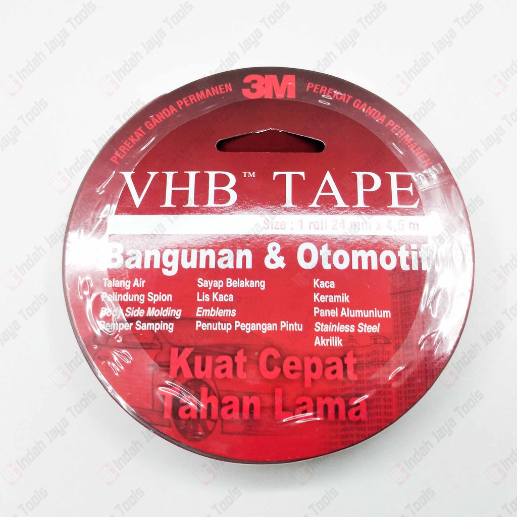 Double Tape VHB 3M ORIGINAL 24mm x 4.5m Busa Perekat
