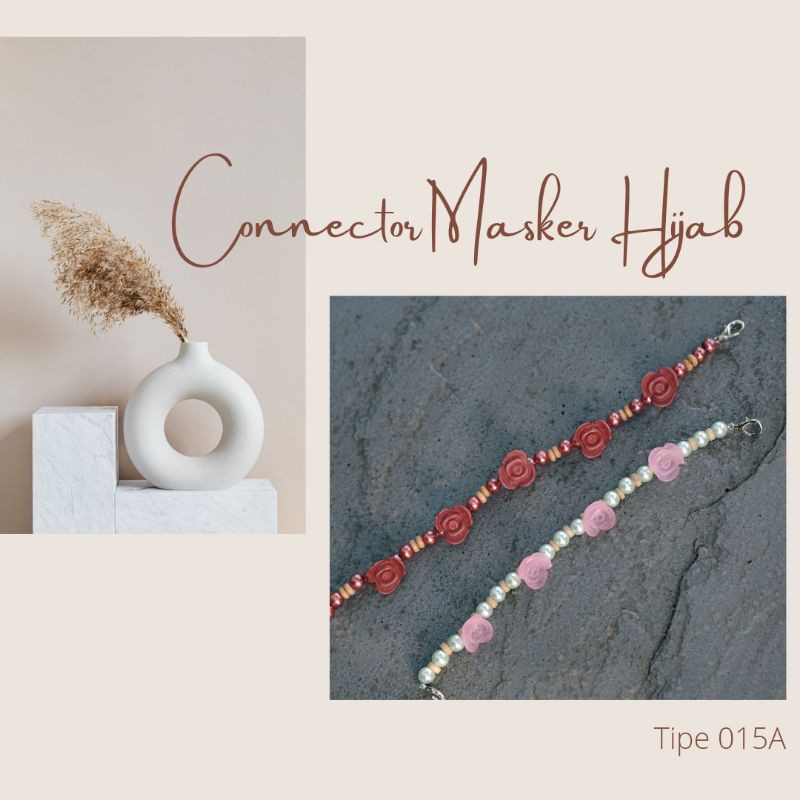Konektor Masker Hijab - Pengait Masker Hijab - MaskerHijab - Tali Masker - Pengikat Masker Tipe 015A