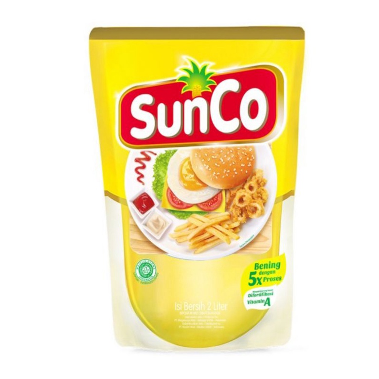 

sunco minyak goreng refill 2 liter