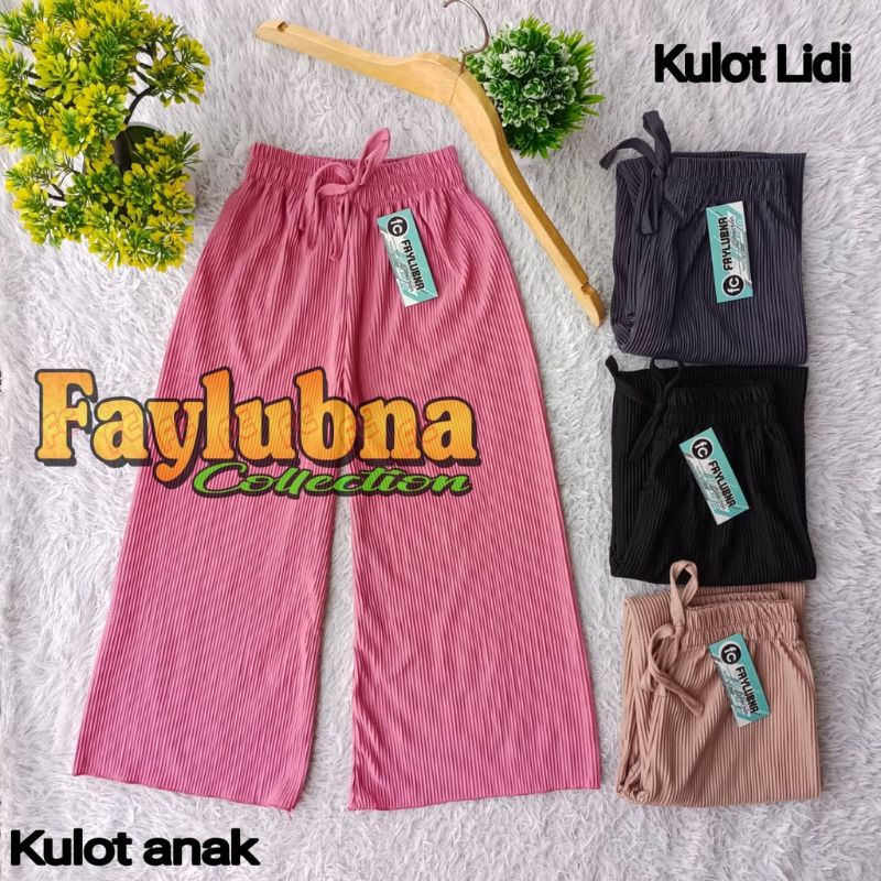 KULOT LIDI ANAK USIA 5-12 TAHUN/GIRLS CULOTTES/CELANA PANJANG