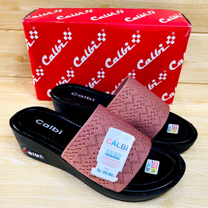 SANDAL WANITA WEDGES MODEL CALBI HAK 5CM | SANDAL WEDGES BLINK BLINK-RAJUT SALEM
