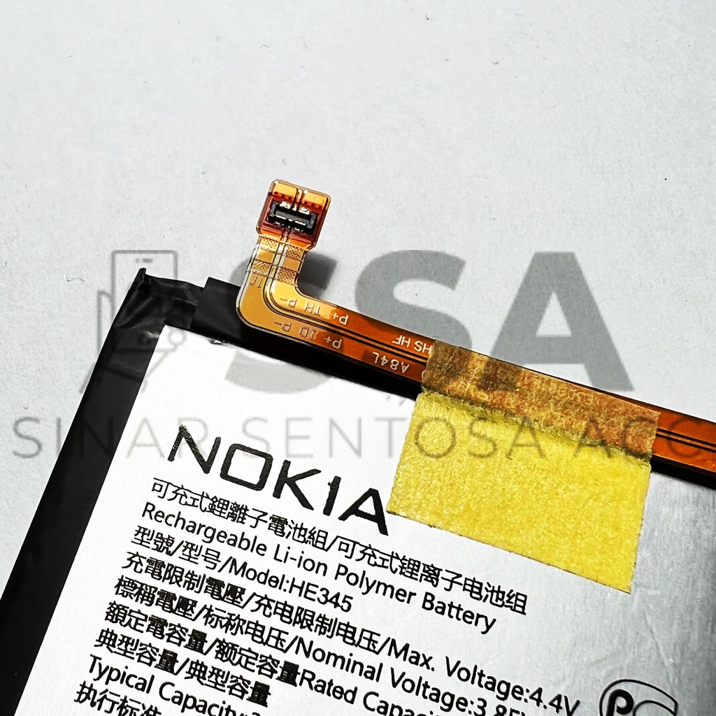 Baterai Original 100% Nokia 5.1 Plus X5 5.1+ HE345 HE 345 5,1 5.1 5,1+ 51 Battery Batrai Batu Batre Batrei HP Ori Garansi