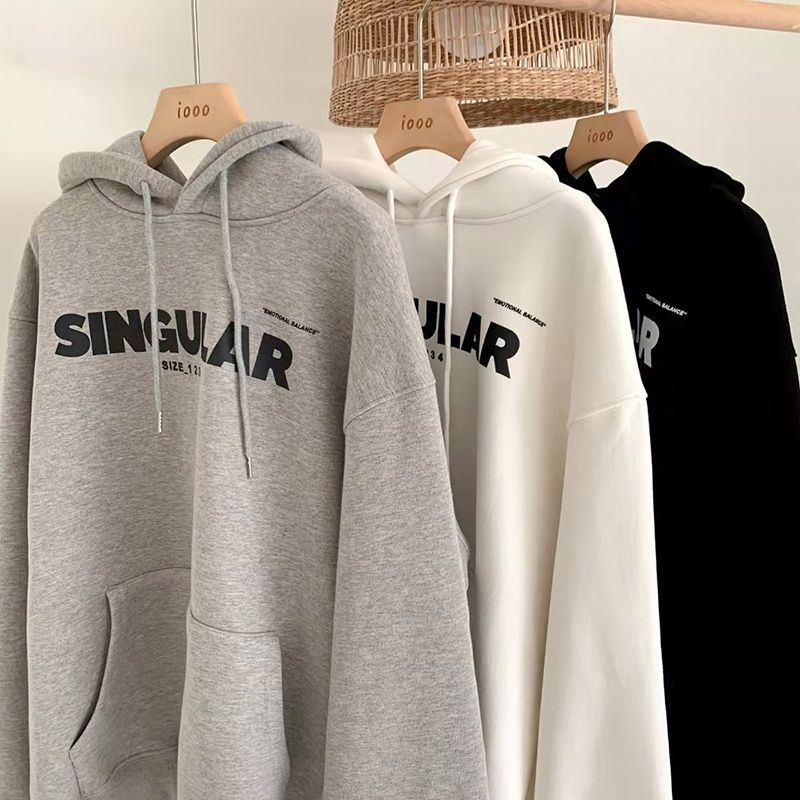 Hoodie SINGULAR (S M L XL 2XL 3XL 4XL 5XL 6XL) Jaket Jumper Emotional Balance Korean Harajuku Urban Style OVERSIZE Jumbo Unisex