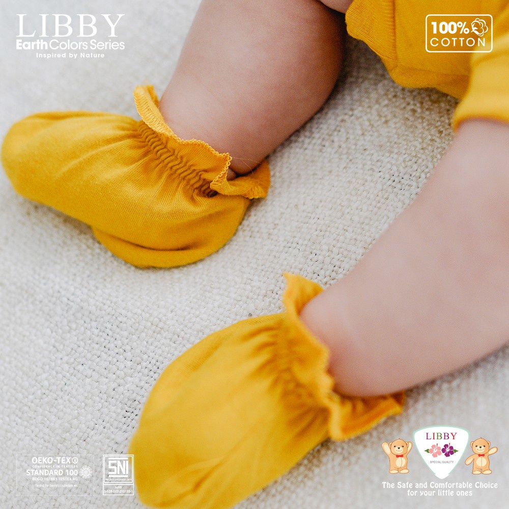 Libby Sarung Tangan dan Kaki Karet STK Bayi Earth Comfy Set