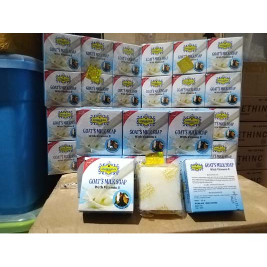 [BUY 12 GET GIFT] [BPOM] SABUN DHILISA THAI GOATS MILK SUSU KAMBING WITH VIT E 60GR