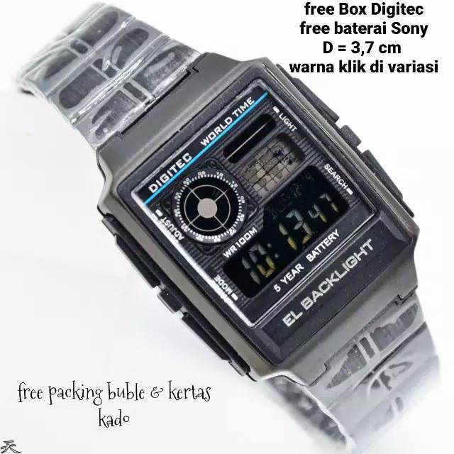 Unisex jam tangan Digitec DG-3078/DG-3078 Original
