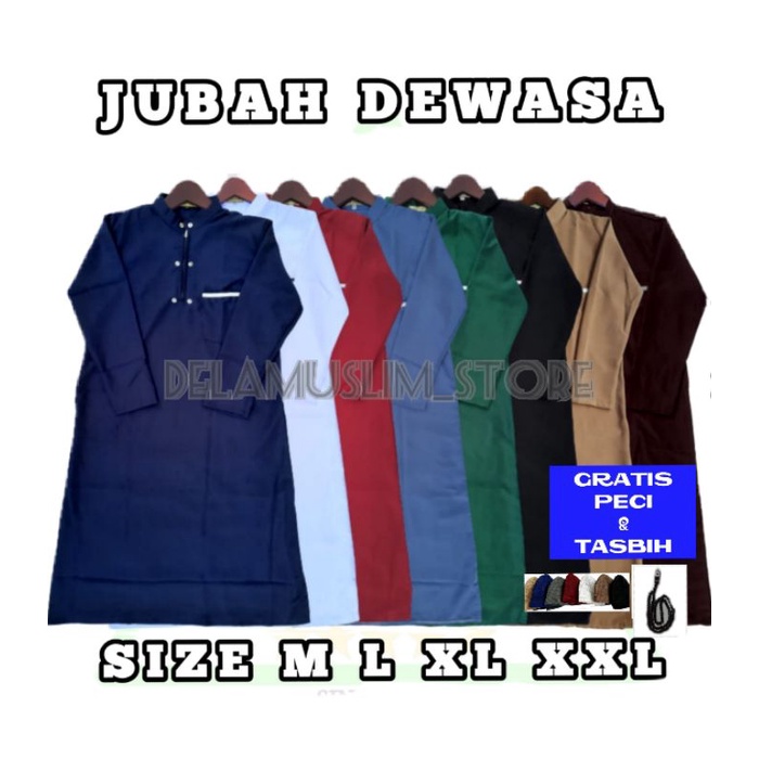 Jubah Muslim Pria Dewasa / Gamis Muslim Pria Dewasa / Jubah Gamis Pria Dewasa / Jubah Dewasa / Gamis