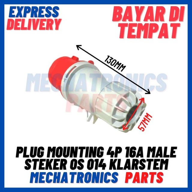 [CON-9023] PLUG MOUNTING 4P 16A MALE STEKER OS 014 KLARSTEM HIGH QUALITY