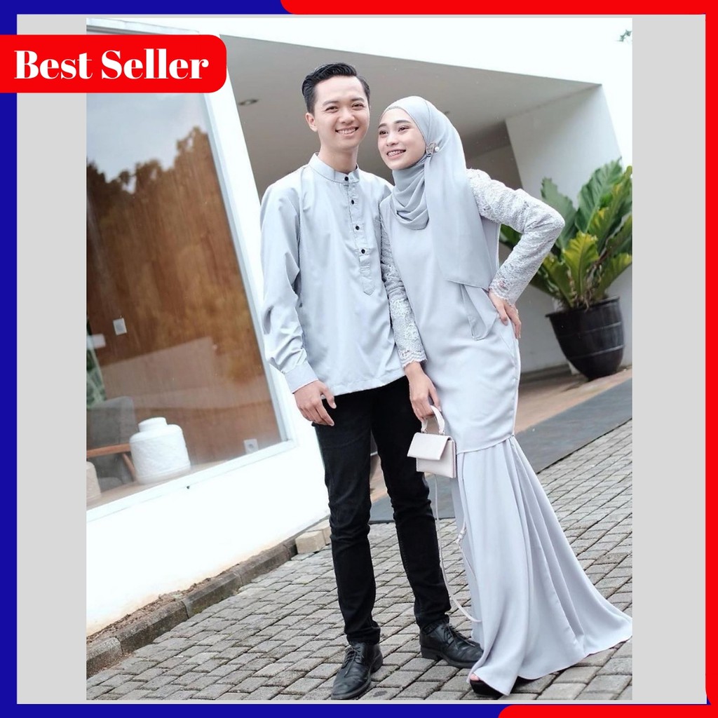 Brokat Baju Couple Kondangan  Kekinian 20 Inspirasi Model 