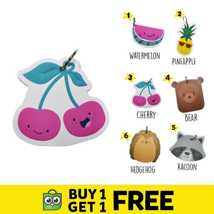 

WIGGLO BUY1GET1 NOTE KEYRING CHERRY DISKON