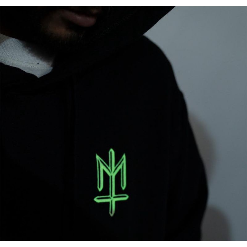 Maternal disaster Glow in the dark Pullover Hoodie Blade