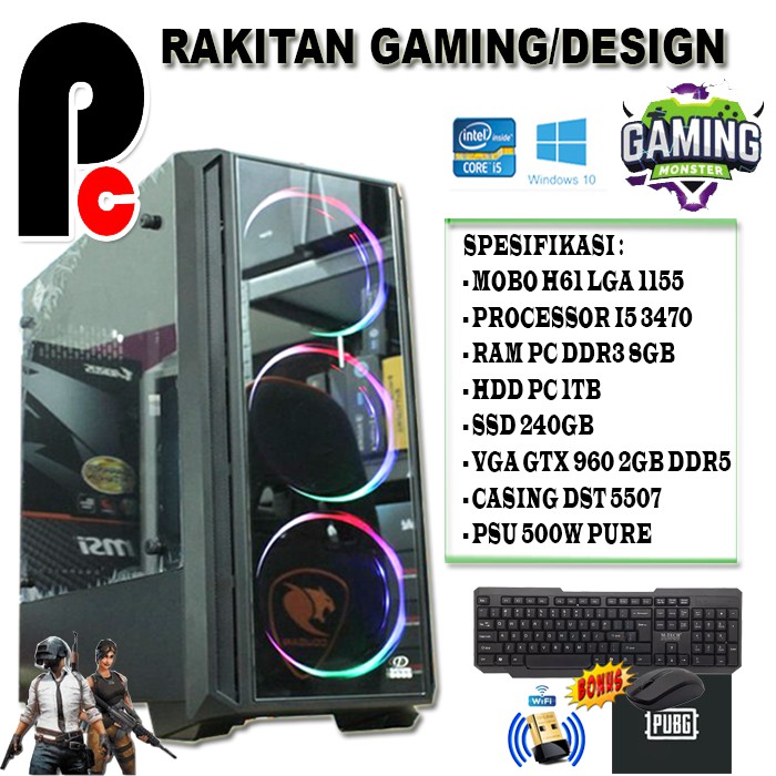 PC KOMPUTER RAKITAN GAMING / DESIGN