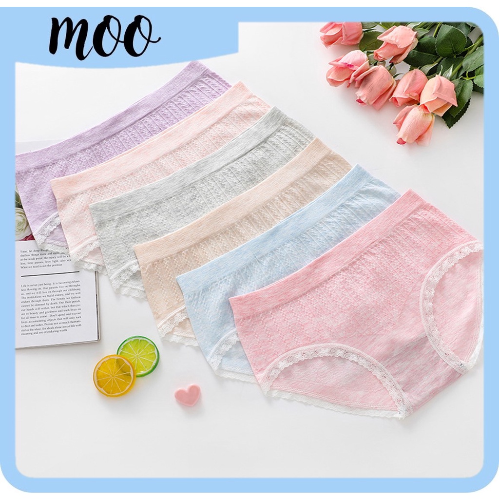 MOO C451 Celana Dalam Wanita Renda CD Wanita Kolor Wanita Panties Segitiga motif bunga cod