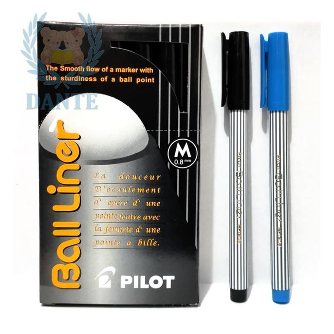 

Pulpen Pilot Balliner ( Ball Liner Medium 0.8mm ) - Hitam