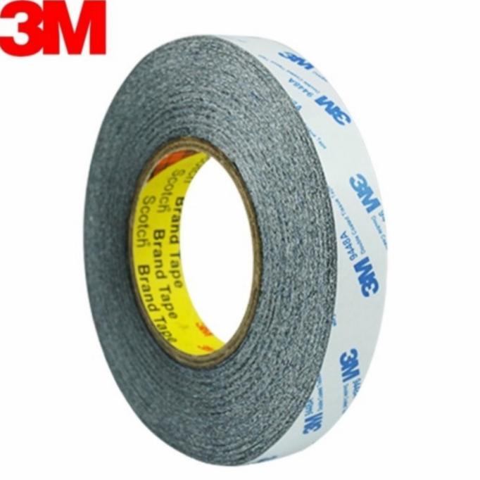 

(BISA COD) 3M 9448A Double tape coated tissue 10mm x 50m double tape tipis hitam BERMUTU Kode 611