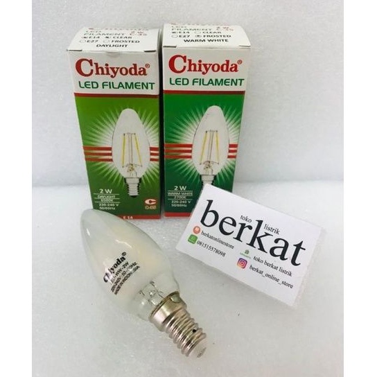 LAMPU LED FILAMENT CHIYODA 2W E14 FROSTED