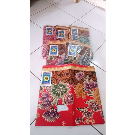 Samping kebat PM biru | Kain Batik | kain cap Cent