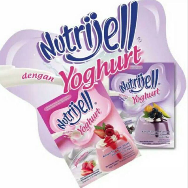 

Nutrijel Yoghurt strawberry blackcurrant 35gr