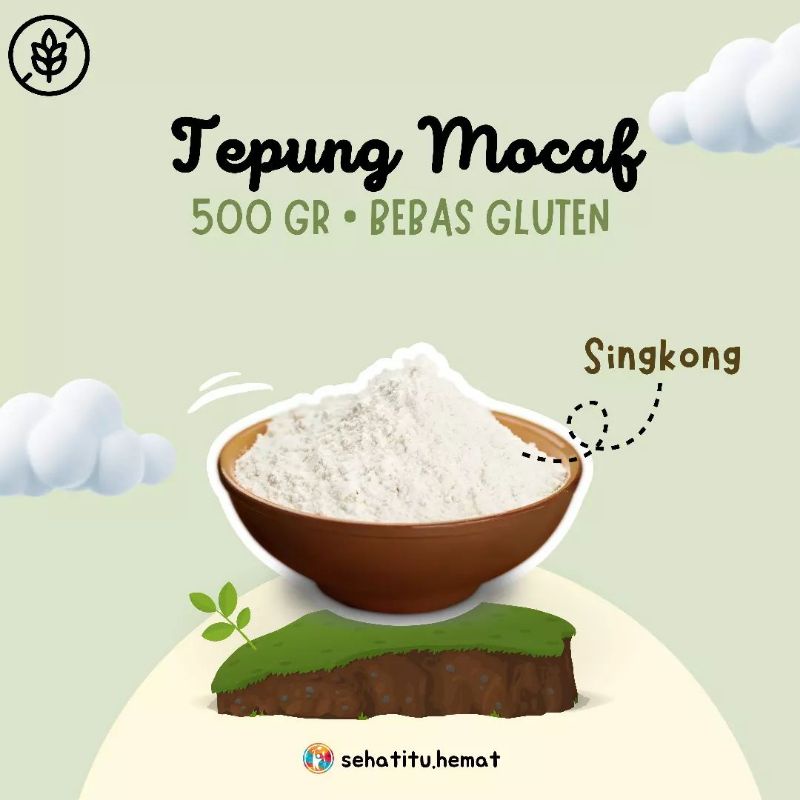 

Tepung Mocaf Singkong 500 gr Bebas Gluten Free