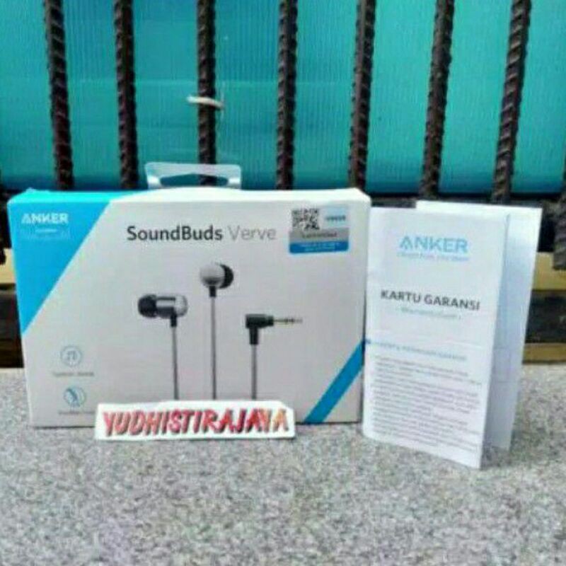 Earphone Anker Soundbuds Verve A3802 Non Mic Original Garansi Anker Indonesia