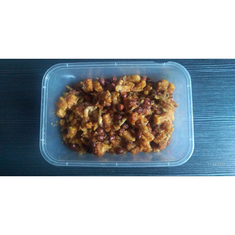 

sambal teri kacang tempe