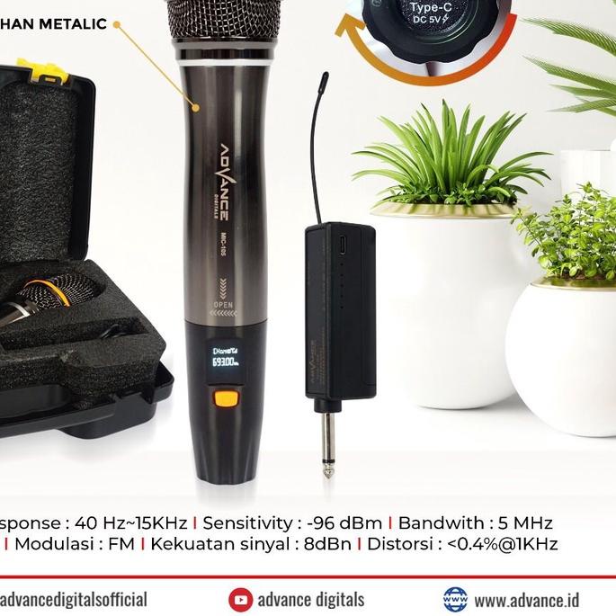 ❃ Mic Wireless Double Advance 301 Microphone Advance MIC 301 ➳