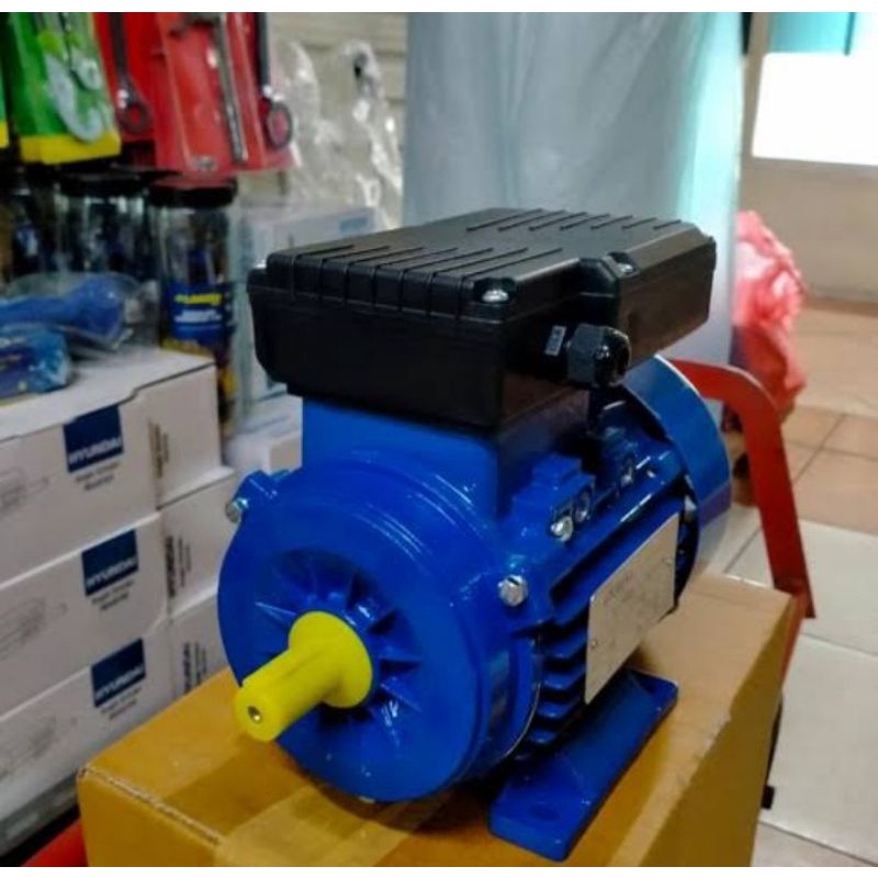 Dinamo motor listrik 0.5 hp mesin Penggerak 1 phase 1330 RPM