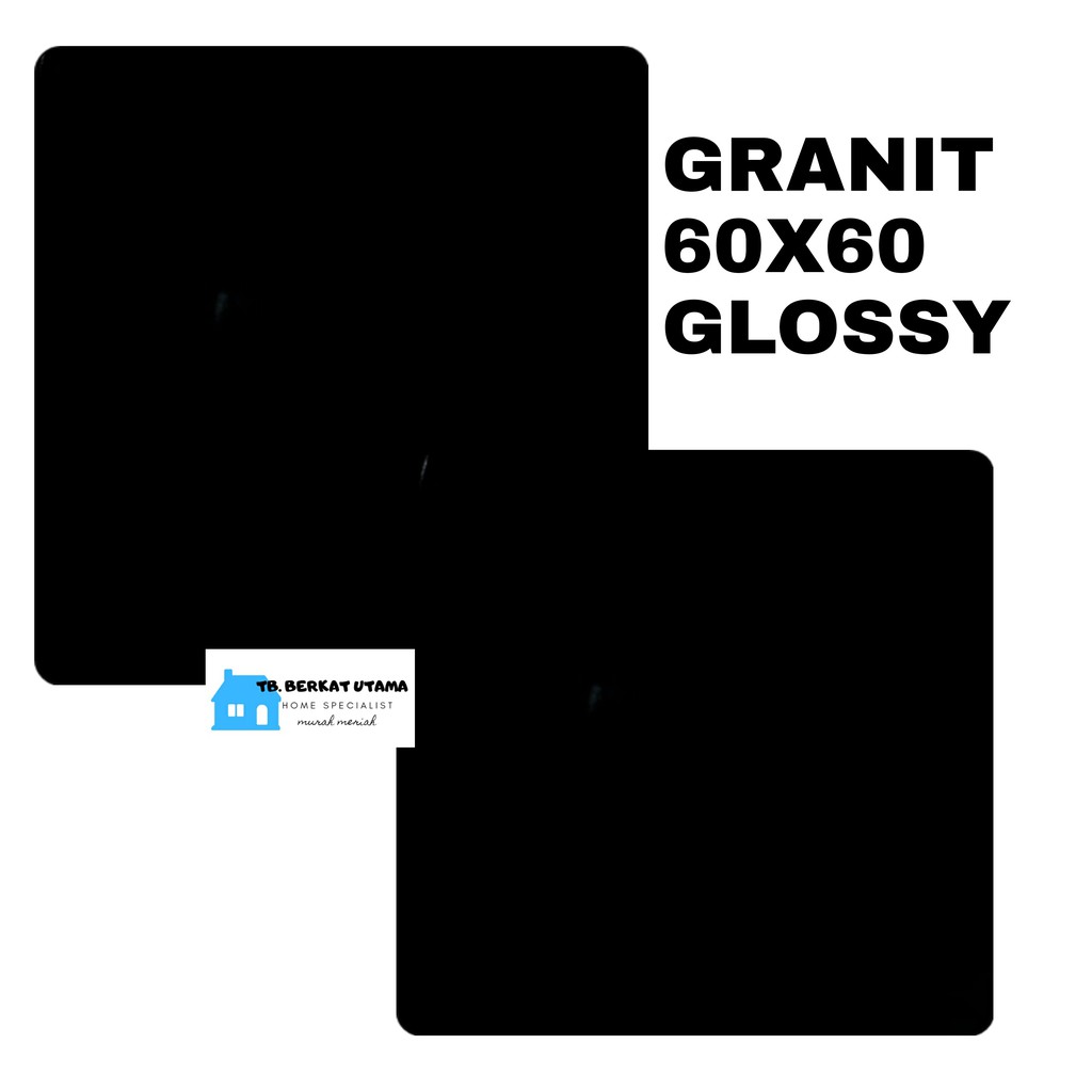 GRANIT 60x60 HITAM GLOSSY - GRANIT MEJA DAPUR, GRANIT LANTAI, GRANIT DINDING, GRANIT KAMAR MANDI