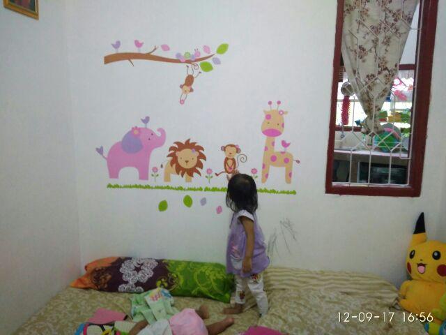 Jm7126 Jungle Kid Wallsticker Wall Stiker 60x90