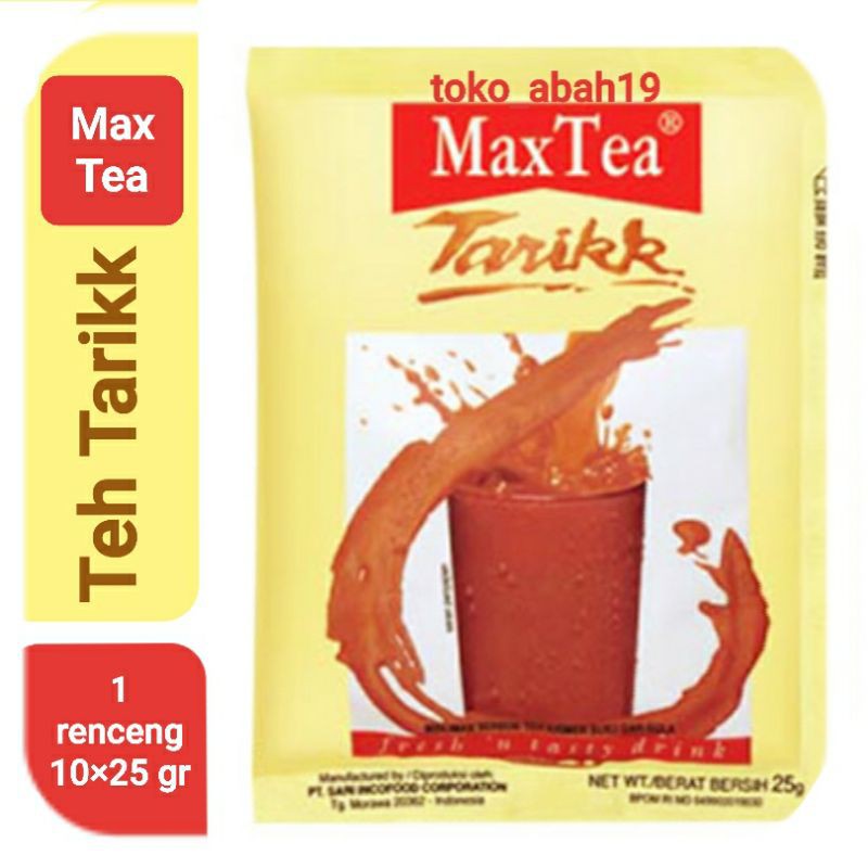 

Max Tea Teh Tarik 25 Gram X 10 Sachet