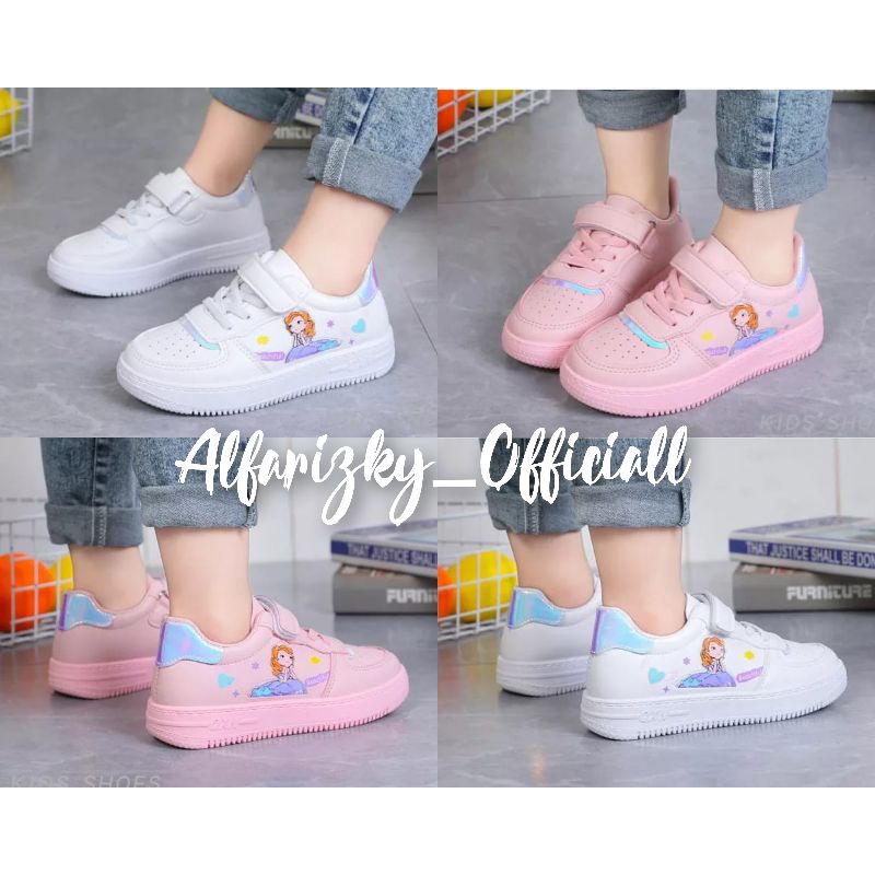 SEPATU ANAK PEREMPUAN MURAH KUALITAS IMPORT SNEAKERS SEKOLAH ANAK PEREMPUAN USIA 3-10 TAHUN