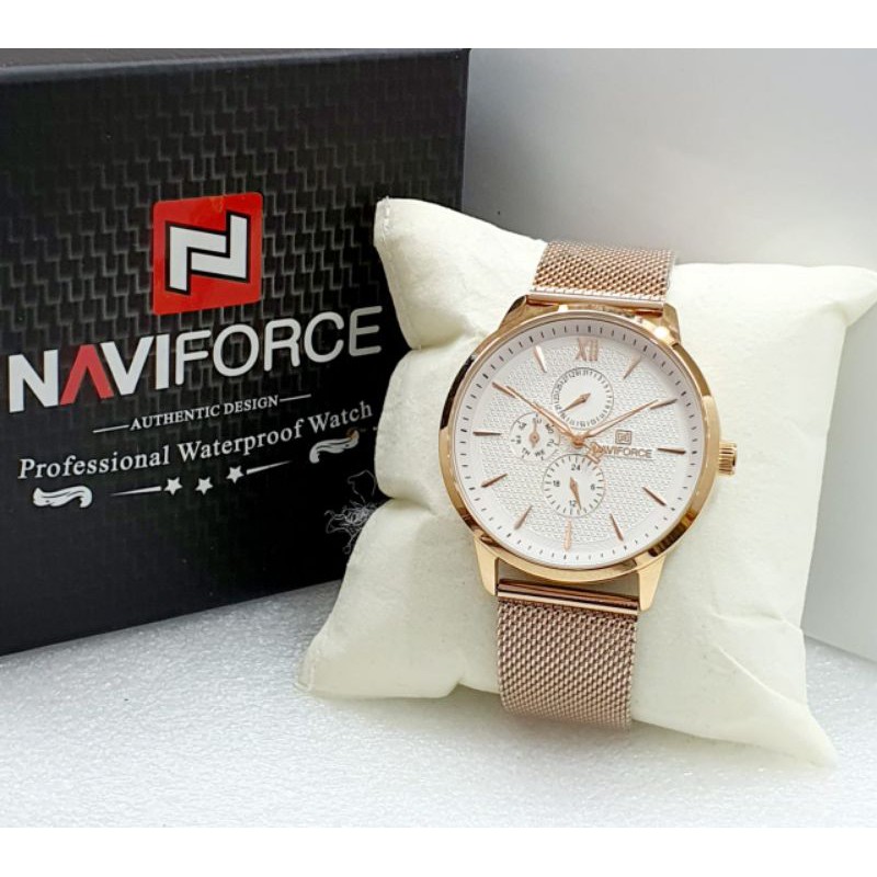 Jam Tangan Pria Naviforce Original Rantai Garansi 1 Tahun