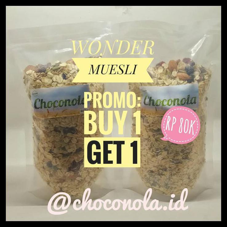 

HOT SALE MUESLI 7 IN 1 Wonder Muesli 500g x 2 PROMO BUY 1 GET 1 terjamin