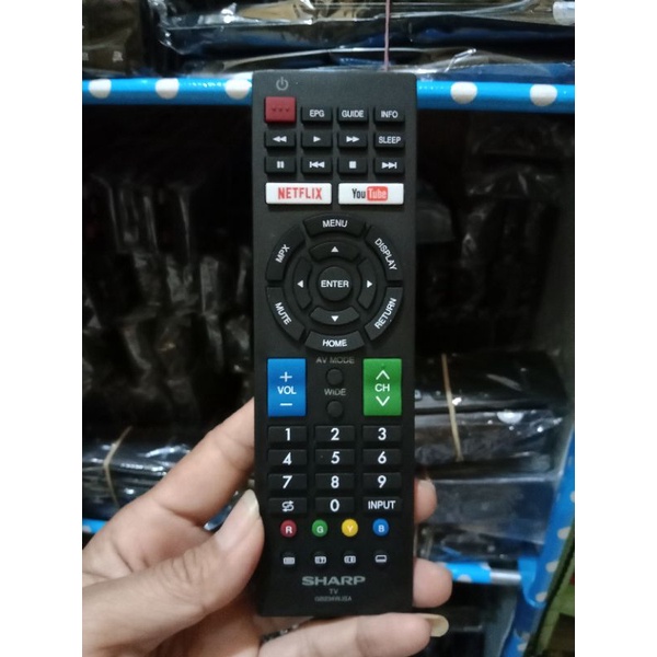 REMOT TV SHARP LED/LCD NETFLIK YOUTUBE GB234WJSA ORIGINAL