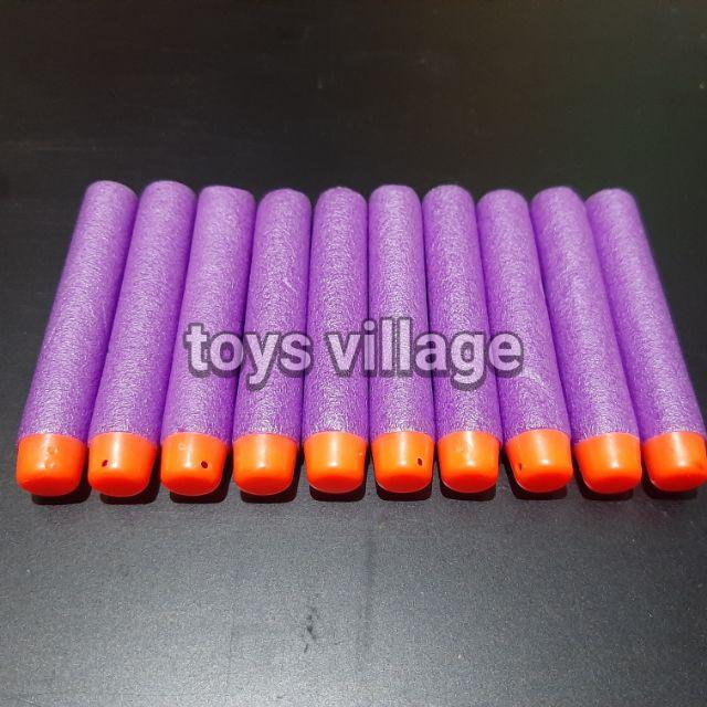 1Pcs/Biji - Peluru Nerf / Nerf Dart Bullet Foam Reffil for Zombie / Modulus N-Strike & Sejenisnya-Purple