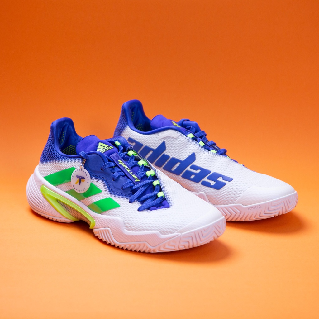 Sepatu Tenis Tennis adidas Barricade M 12 2021 21 White Blue Original Putih Biru