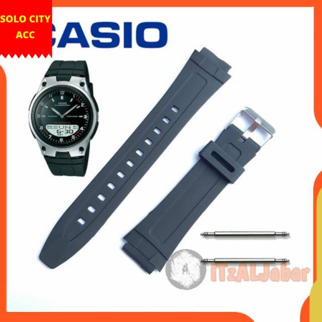 TALI JAM CASIO AW-80 AW80 RUBBER STRAP TALI JAM CASIO AW80 AW-80