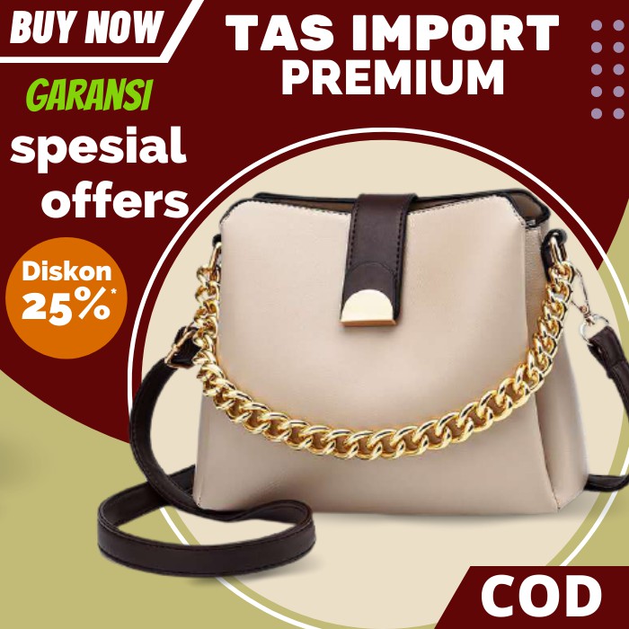 AF115 Tas wanita Terbaru 2021 Import Elegan Branded Mewah Selempang Batam Korea Murah Santai Simple