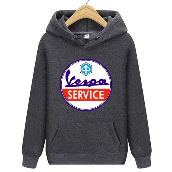 JAKET HOODIE TERBAIK PIAGGIO VESPA SERVICE SERVIZIO POLOS CUSTOM MOTOR / JACKET HOODIE TERBAIK